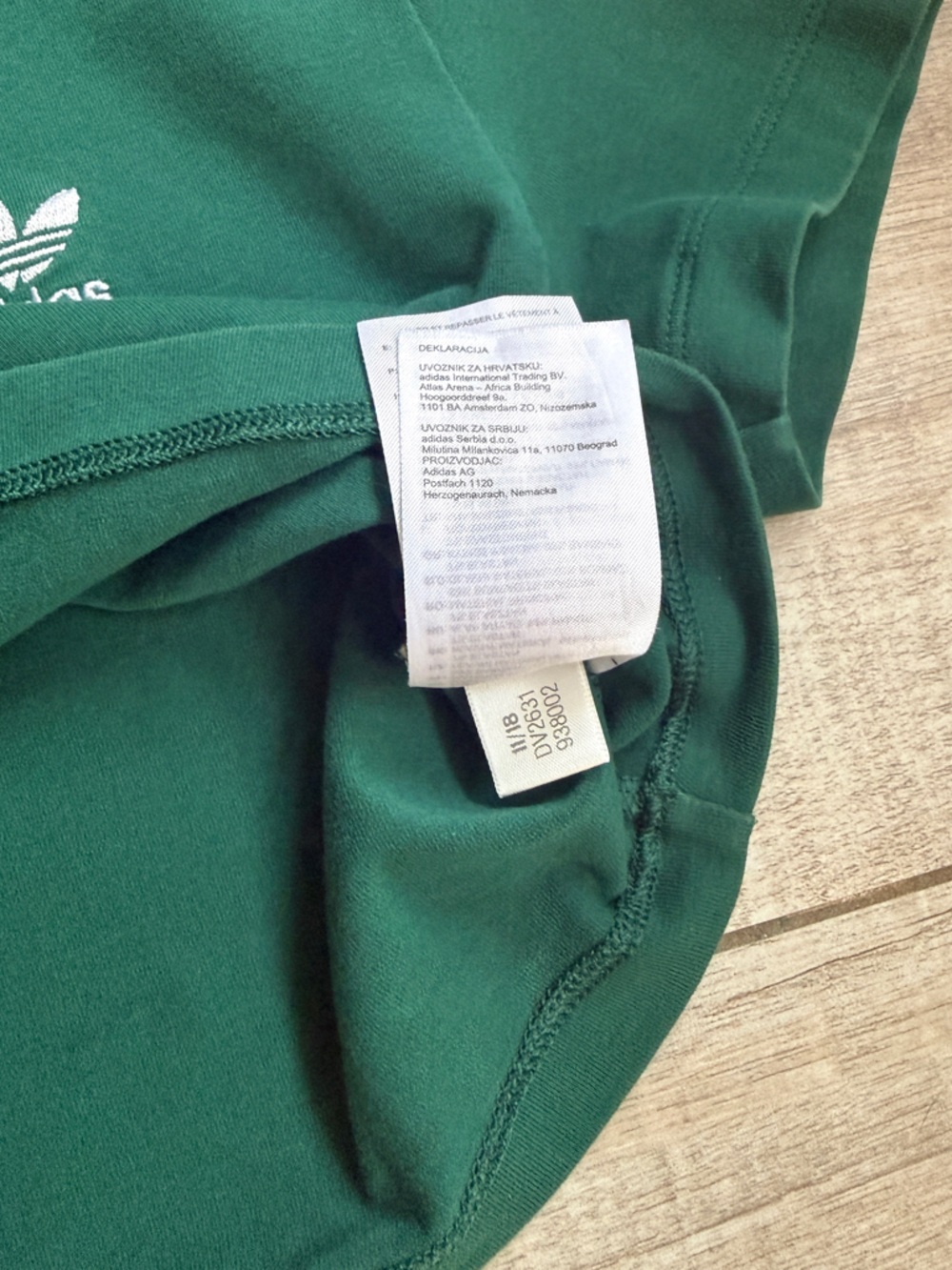 Adidas Originals Retro V-Neck Crop Top Collegiate Green M - Picture 7 of 8